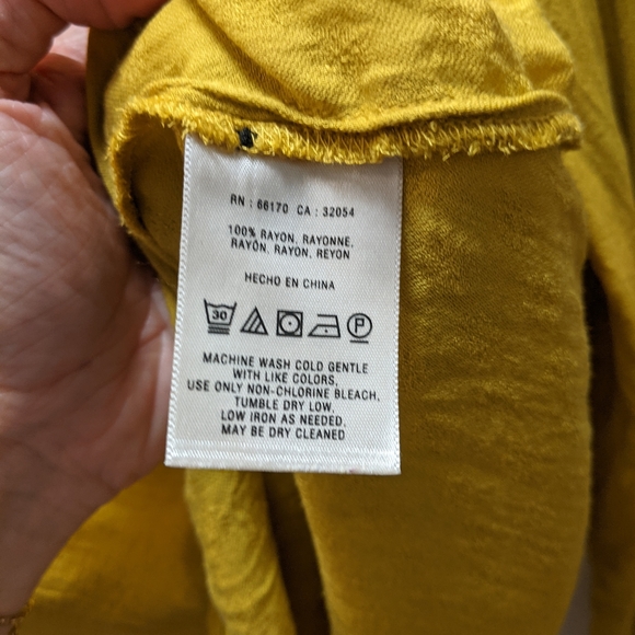 Maeve/Anthropologie Gold Blouse - Picture 6 of 6